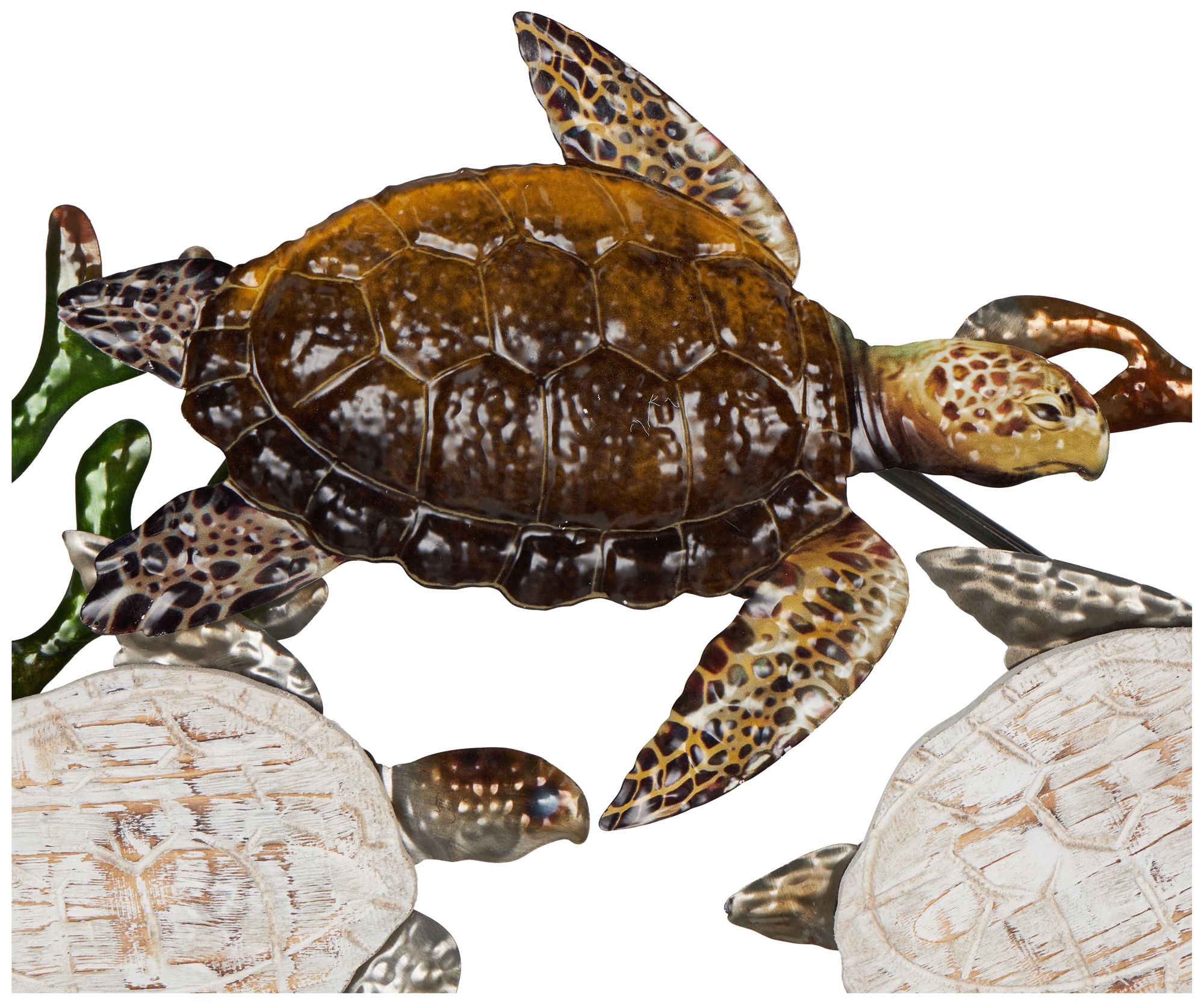 Image 4 Bronze Metal Nautical Wall Decor, 49" x 2" x 18" more views