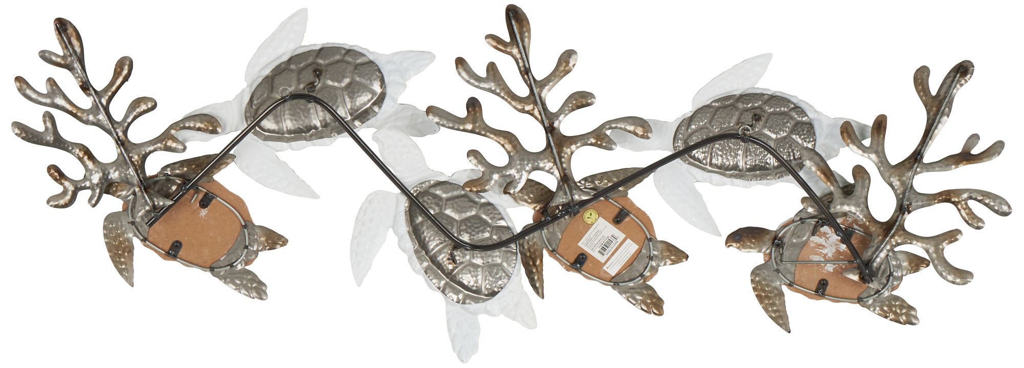 Image 5 Bronze Metal Nautical Wall Decor, 49" x 2" x 18" more views