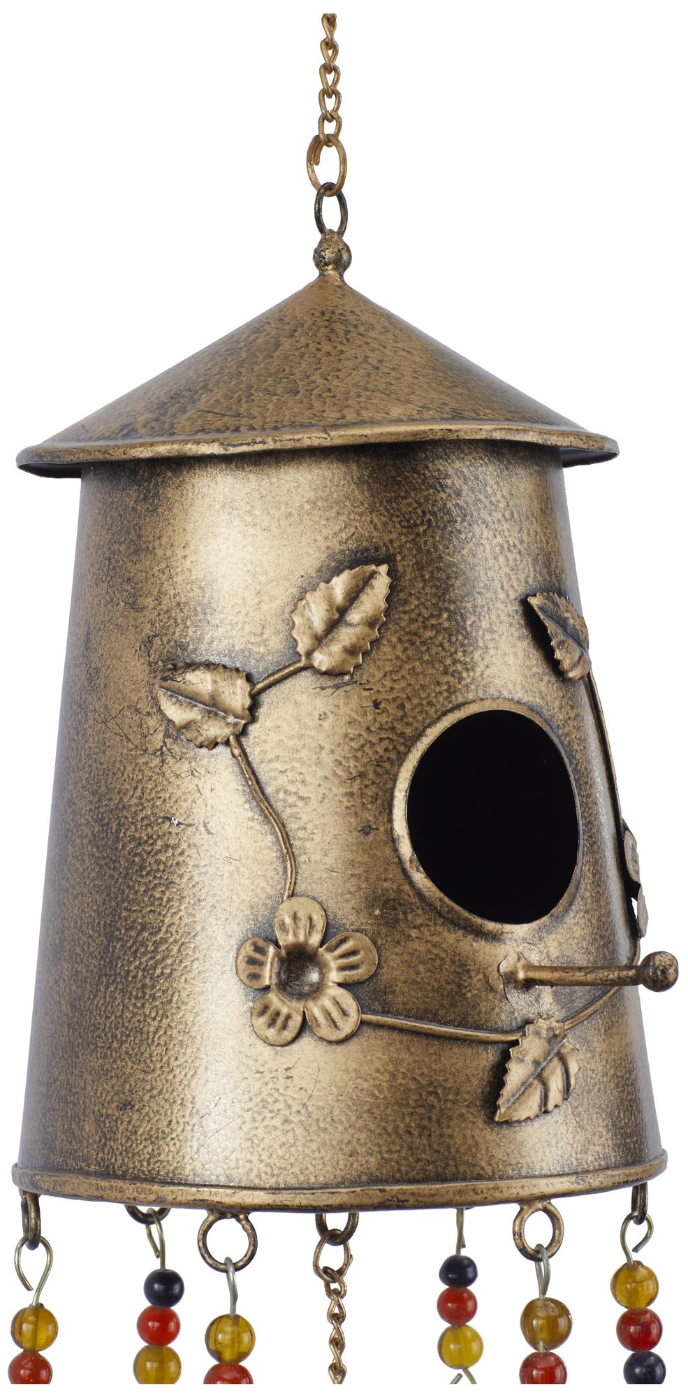 Image 3 Bronze Metal Rustic Windchime, 7" x 5" x 41" more views