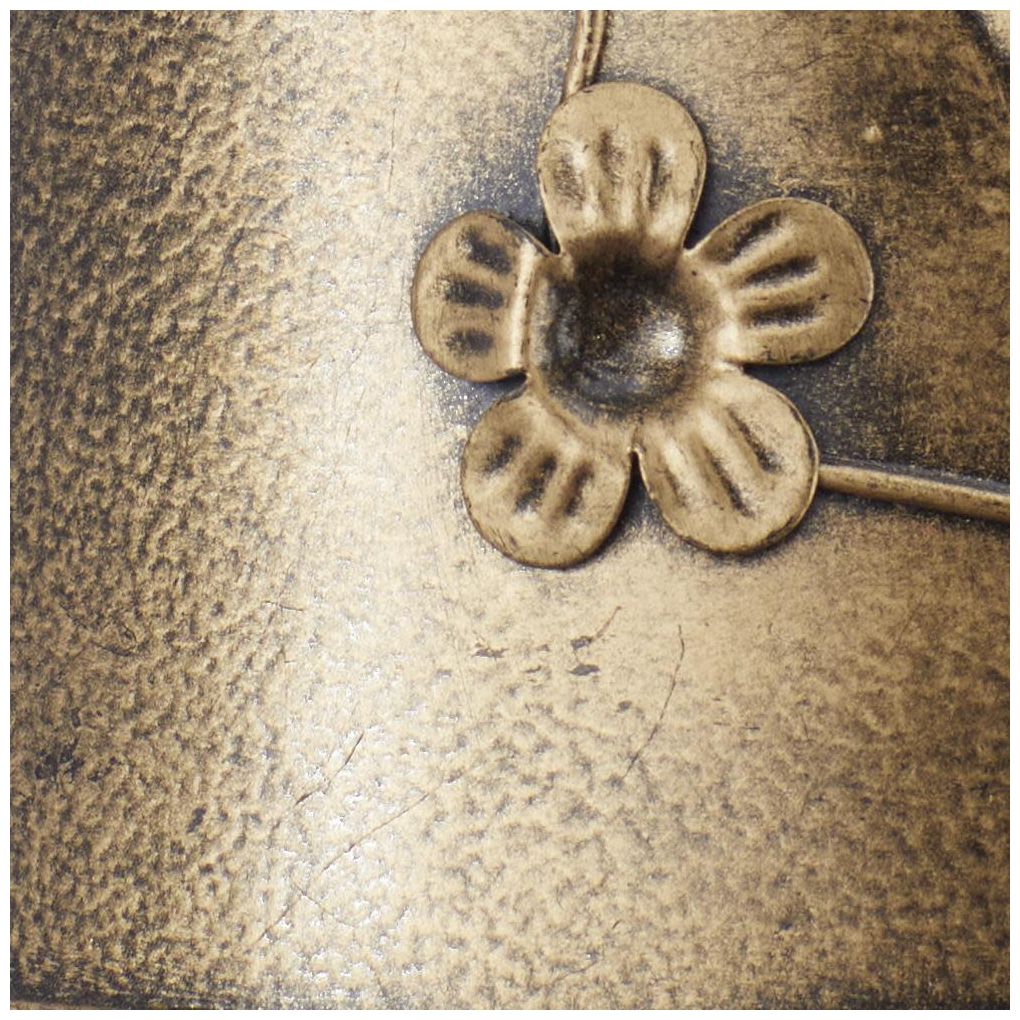 Bronze Metal Rustic Windchime, 7" x 5" x 41"