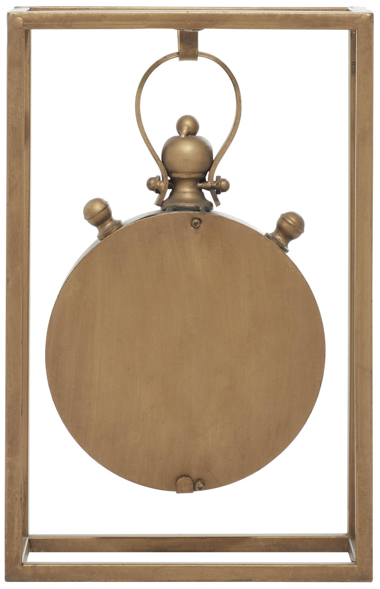 Image 5 Bronze Metal Vintage Clock, 9" x 4" x 13" more views
