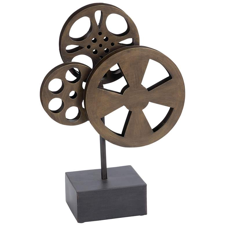 Image 1 Bronze Metal Vintage Sculpture, 11" x 5" x 16"