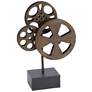 Bronze Metal Vintage Sculpture, 11" x 5" x 16"