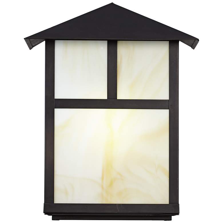 Image 1 Bronze Mission Style Outdoor Wall Lantern