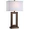 Bronze Open Rectangle 30" High Table Lamp