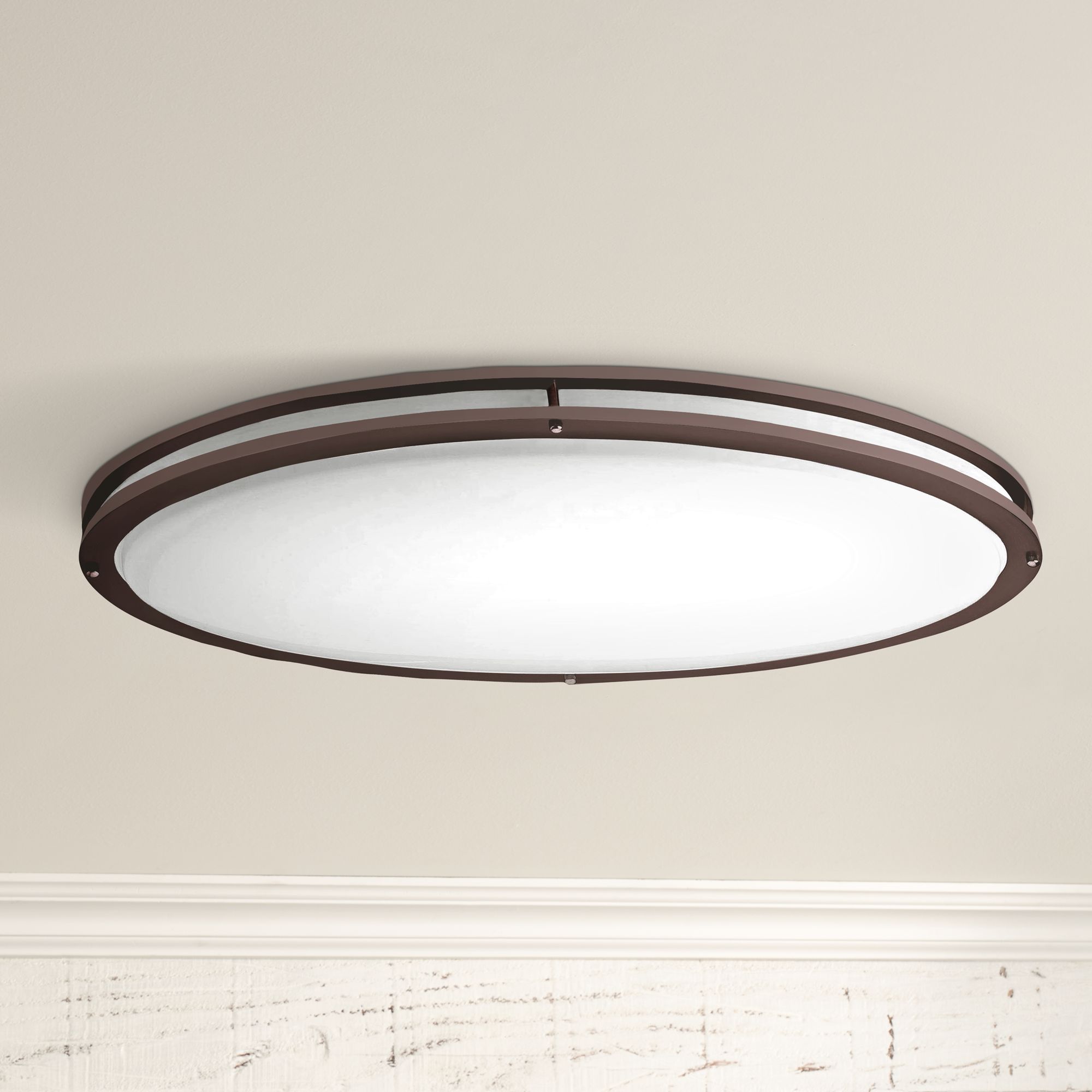 oval flush mount ceiling light led