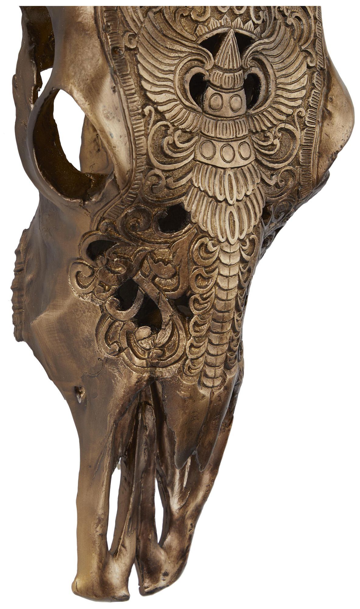 Image 3 Bronze Polystone Bohemian Wall Decor, 28" x 7" x 30" more views