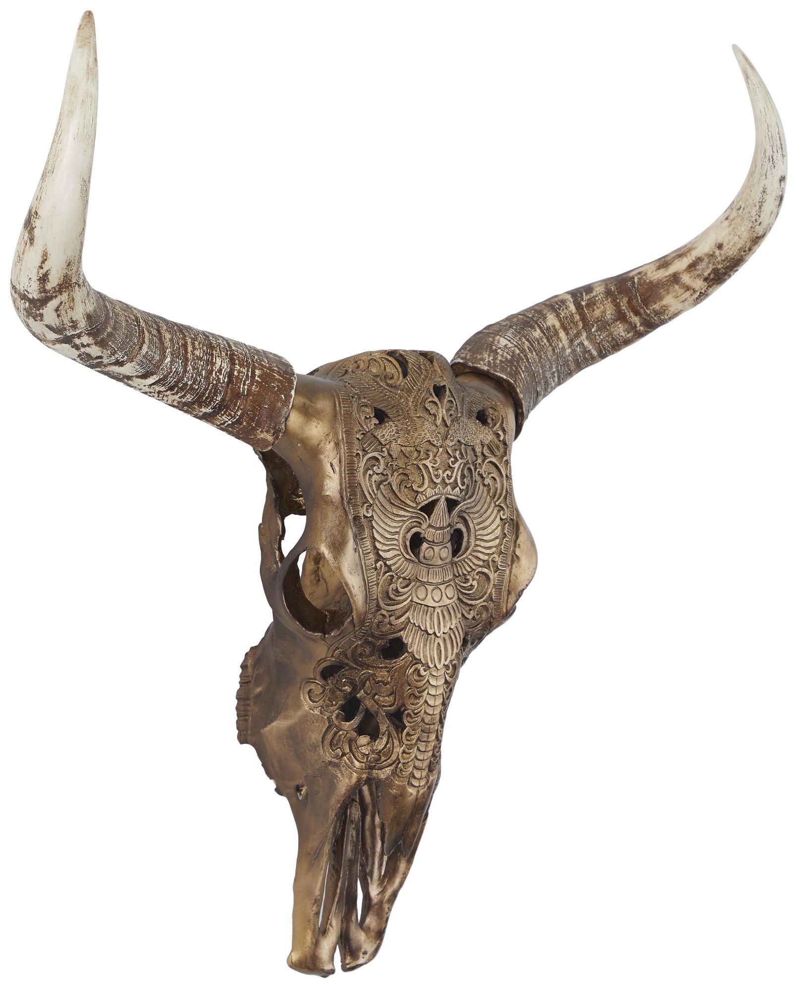 Image 6 Bronze Polystone Bohemian Wall Decor, 28" x 7" x 30" more views