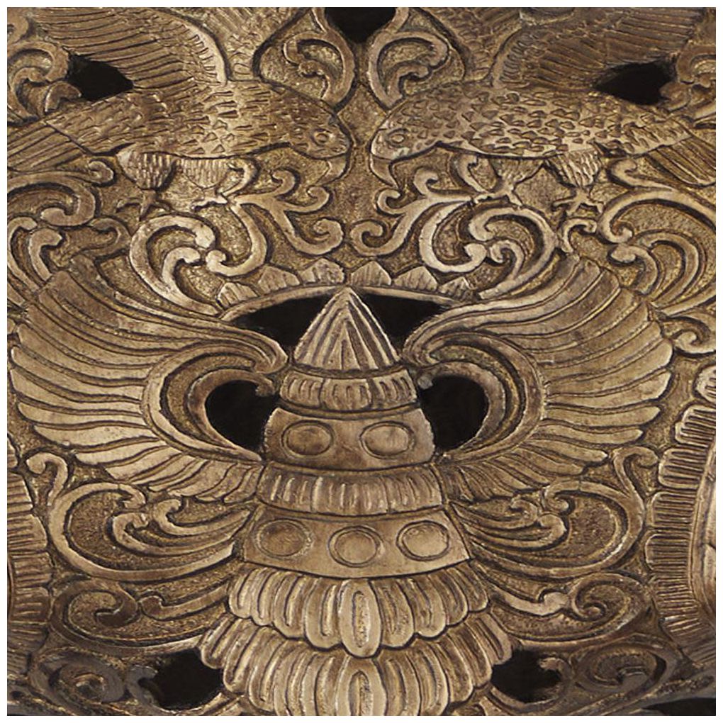 Bronze Polystone Bohemian Wall Decor, 28" x 7" x 30"