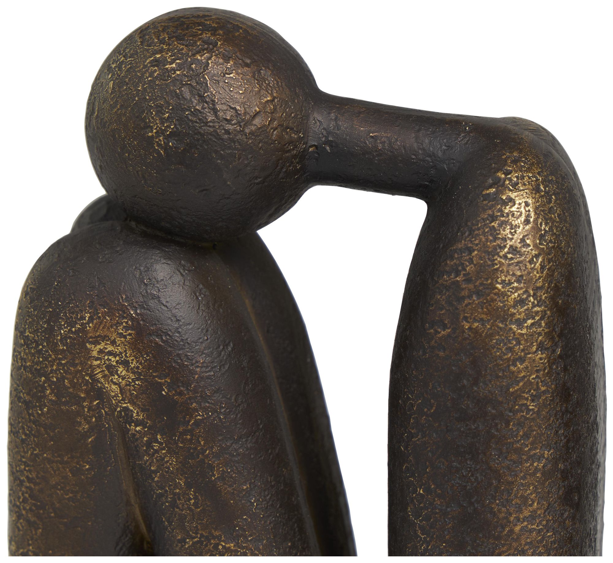 Image 3 Bronze Polystone Contemporary Bookends, S/2 4"W, 9"H more views