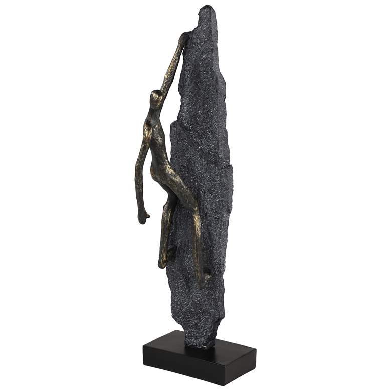 Image 1 Bronze Polystone Industrial Sculpture, 6" x 5" x 19"