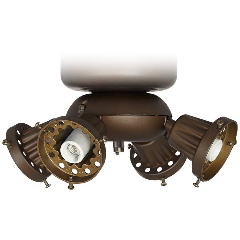 Image 1 Bronze Pull Chain Universal Ceiling Fan LED Light Kit