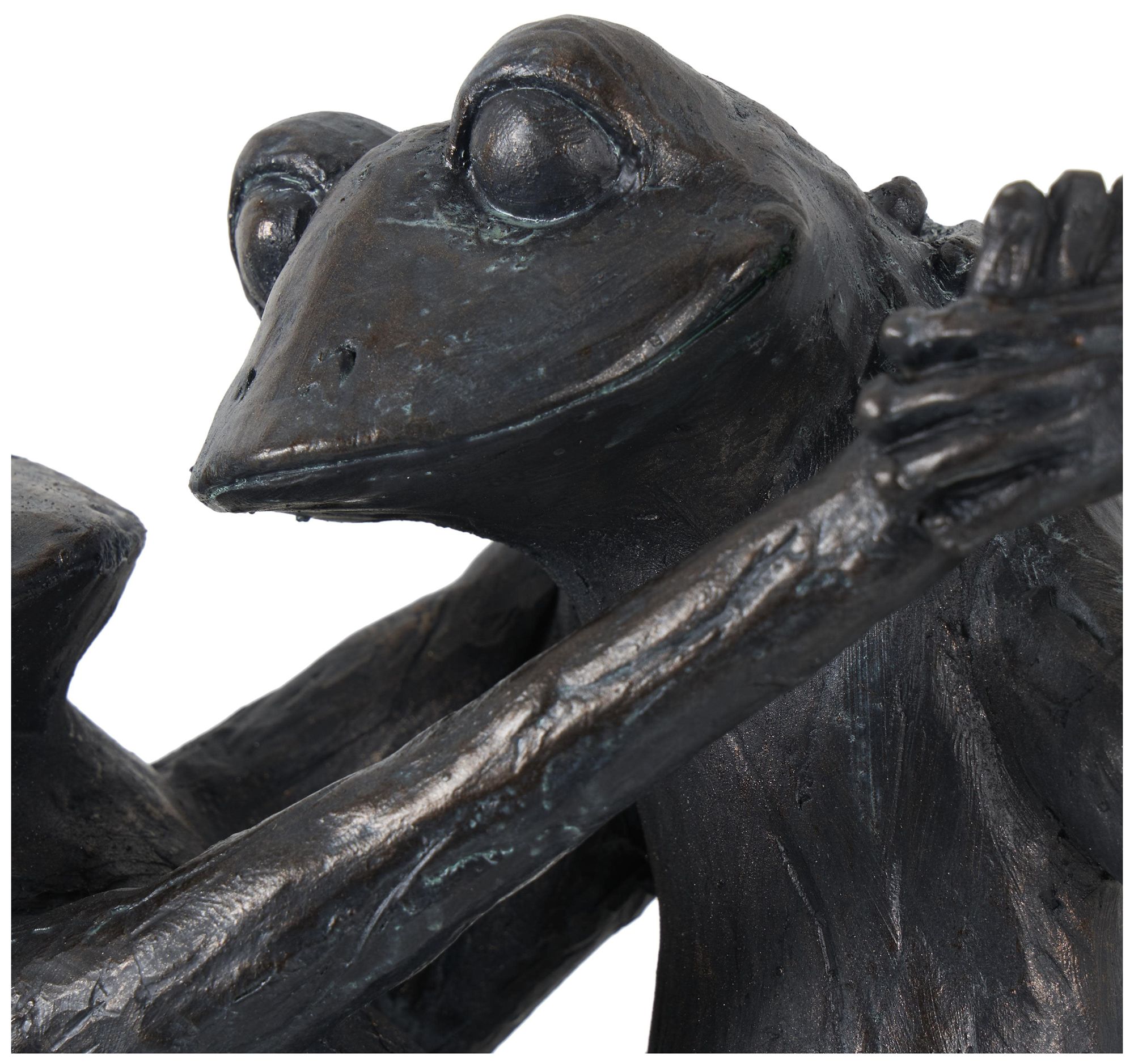 Image 4 Bronze Resin Eclectic Sculpture, 9" x 7" x 17" more views