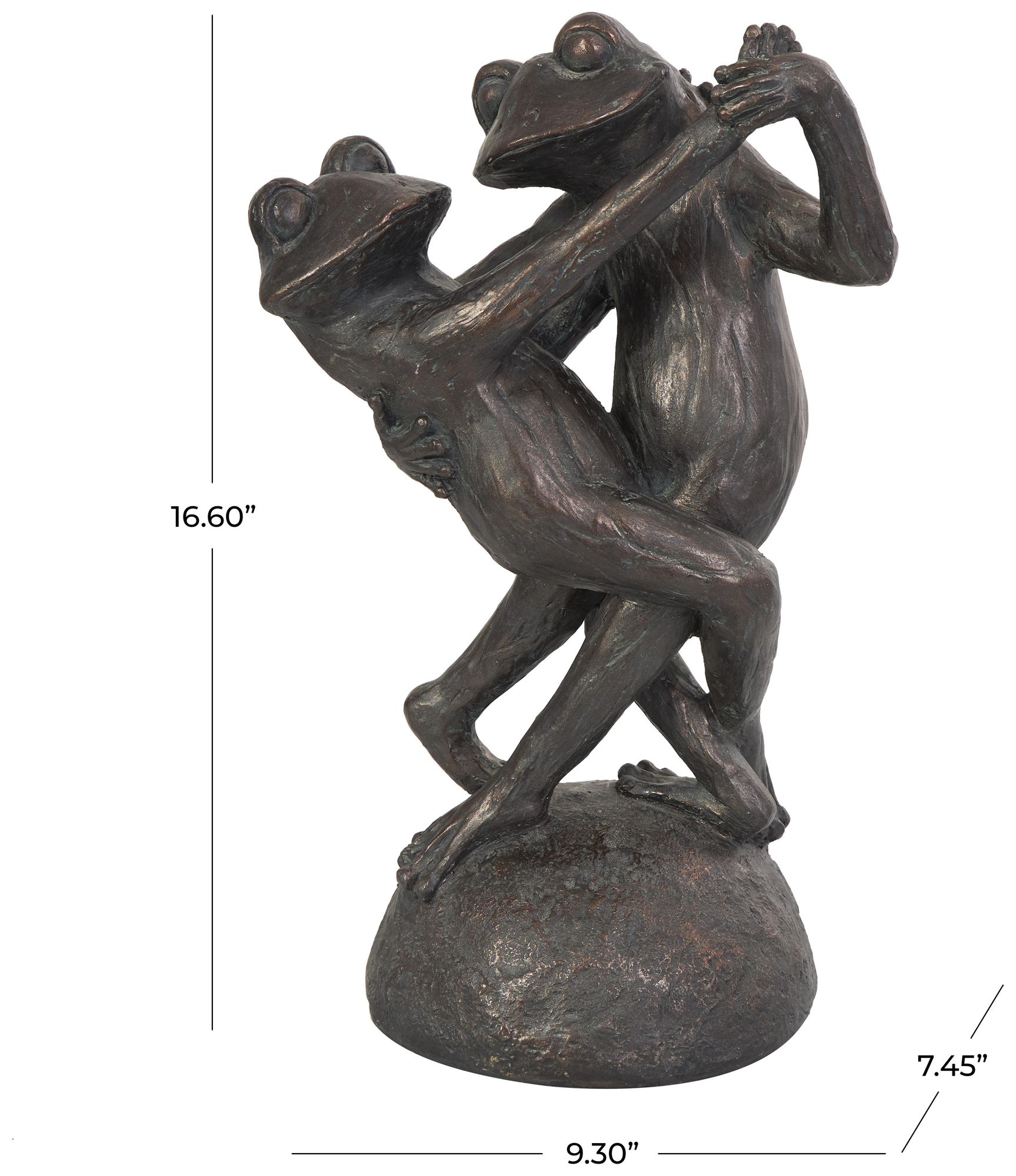 Image 7 Bronze Resin Eclectic Sculpture, 9" x 7" x 17" more views