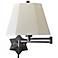 Bronze Star of the Show Plug-In Swing Arm Wall Lamp