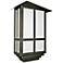 Bronze Tall Mission Style Outdoor Wall Lantern