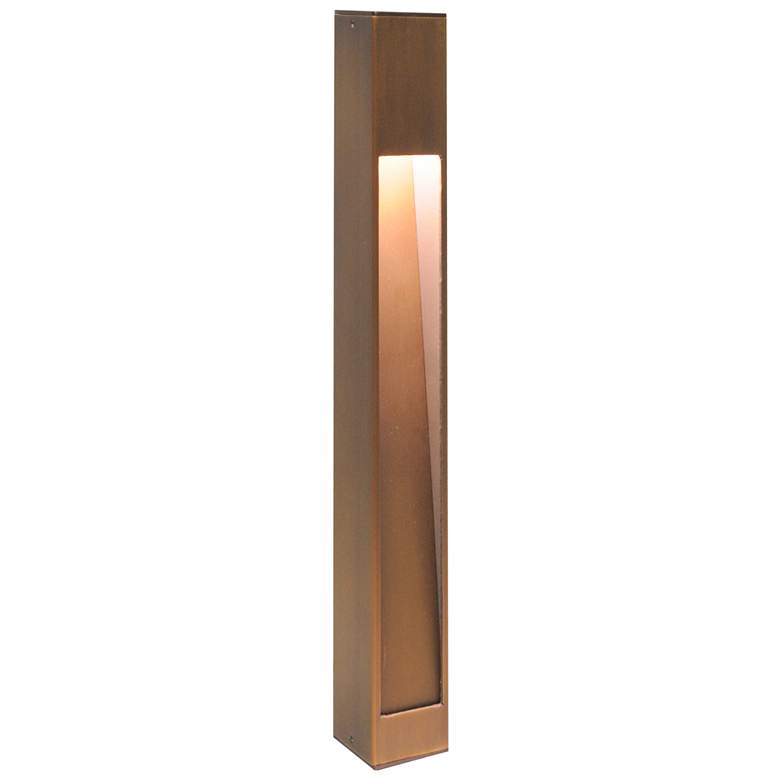 Image 1 Bronze Texture 18 inch High LED Bollard Landscape Light