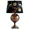 Bronze Vanderbilt Embroidered Shade Table Lamp