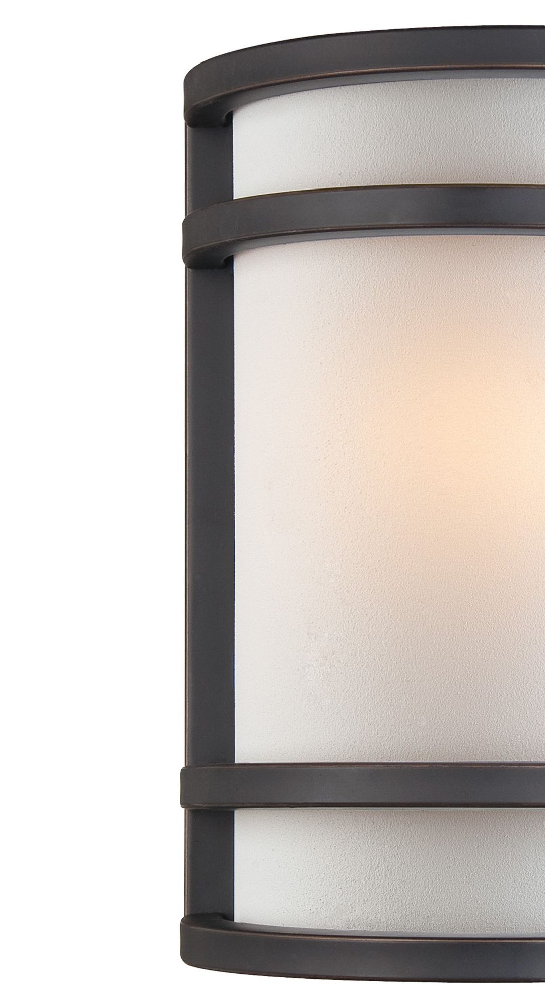 Image 2 Bronze With French Scavo Glass 9 1/2" High Wall Sconce more views