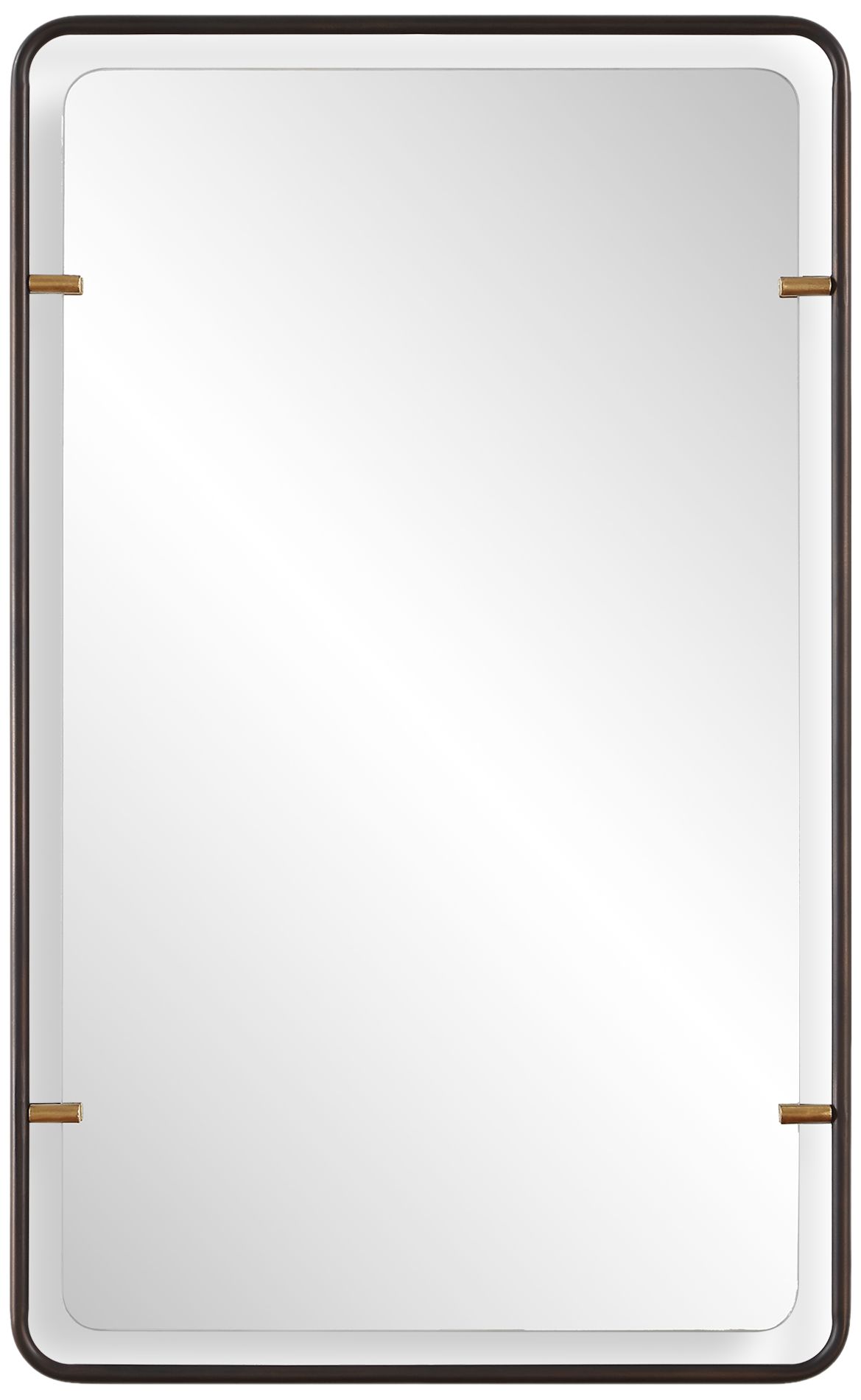 Image 2 Bronze with Gold Leaf 22" x 36" Wall Mirror