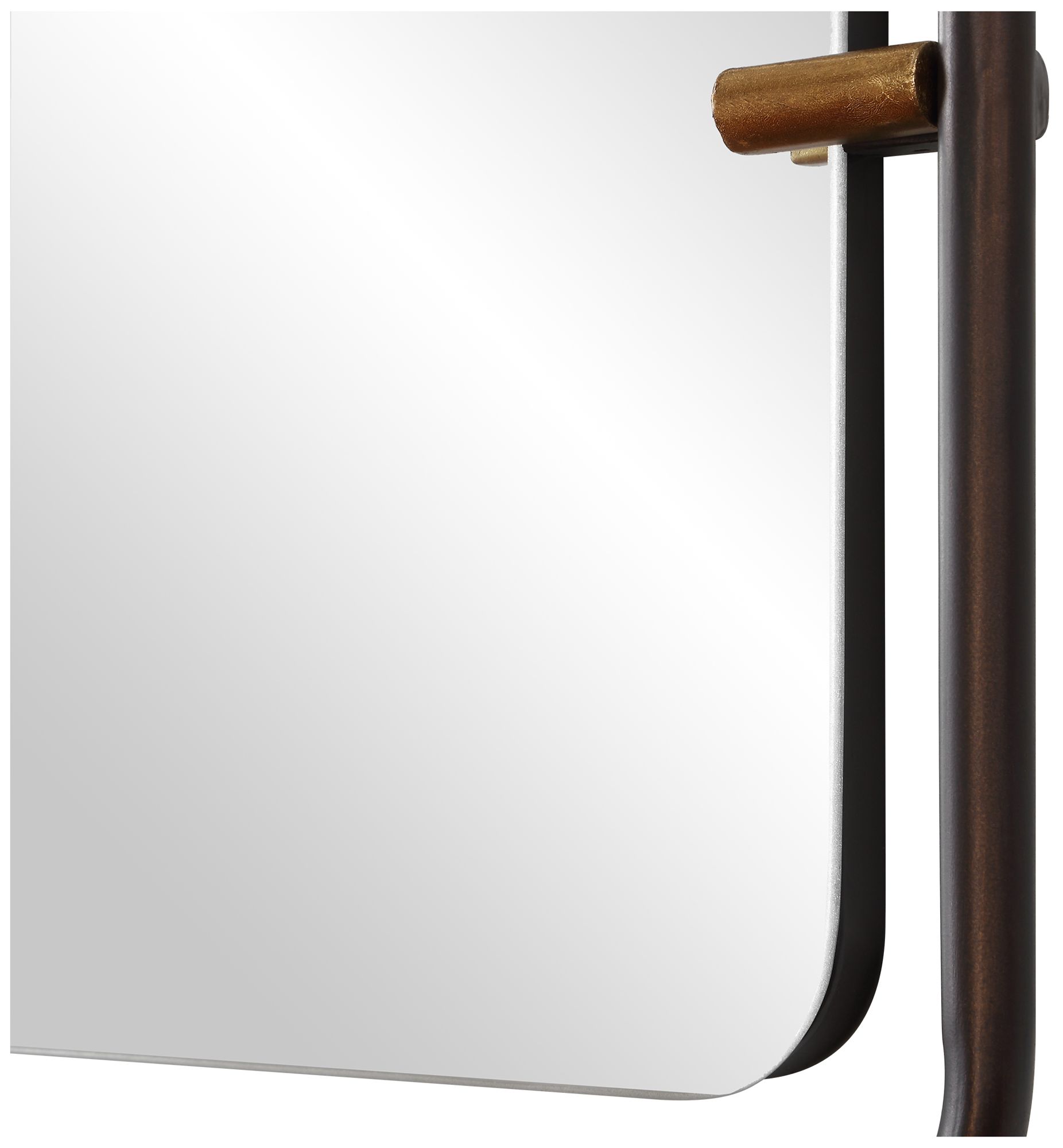 Image 5 Bronze with Gold Leaf 22" x 36" Wall Mirror more views