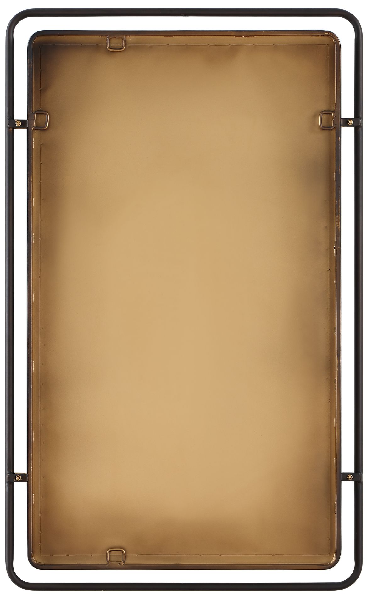 Image 6 Bronze with Gold Leaf 22" x 36" Wall Mirror more views