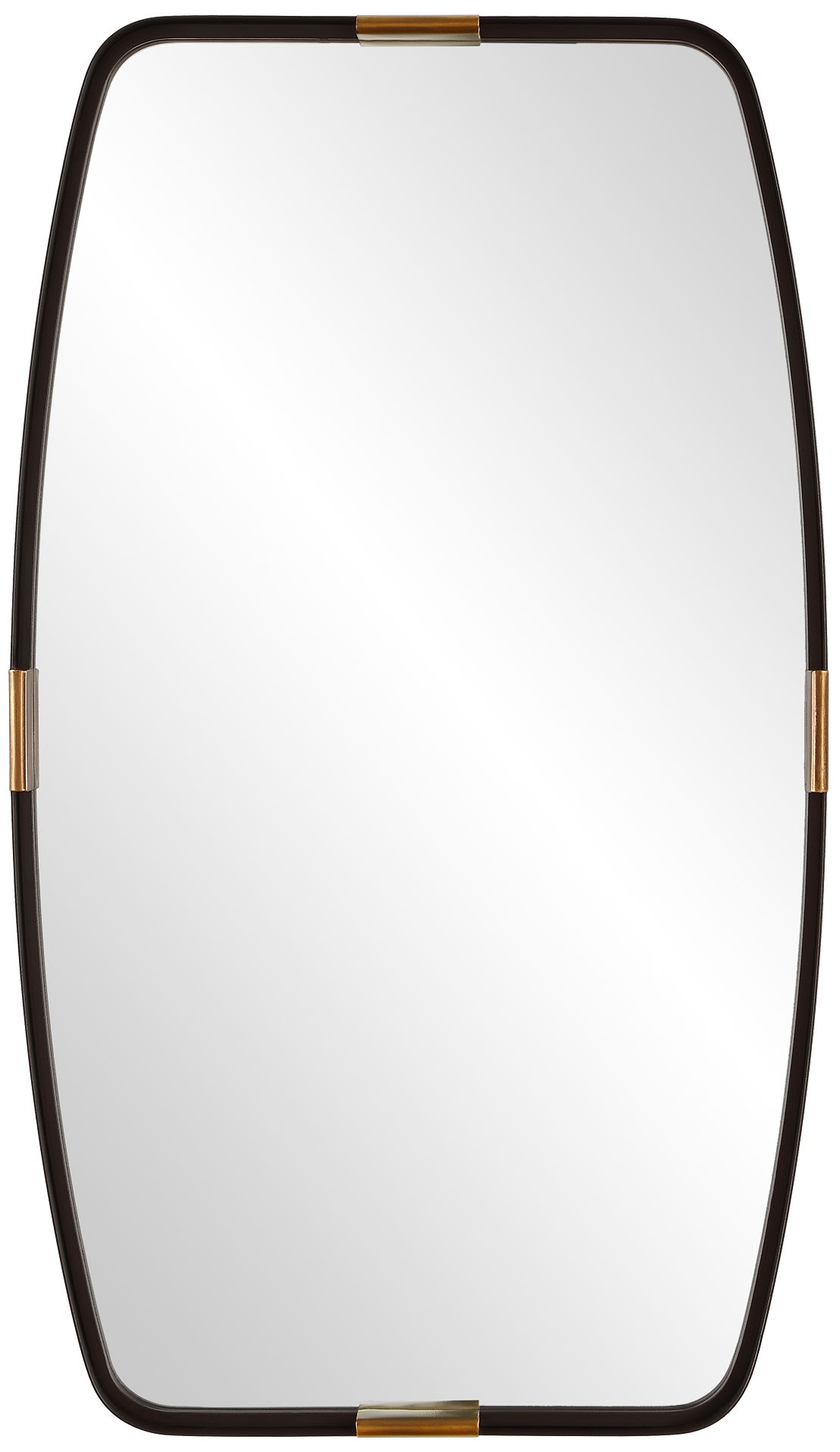 Image 2 Bronze with Gold Tabs 22" x 38" Wall Mirror