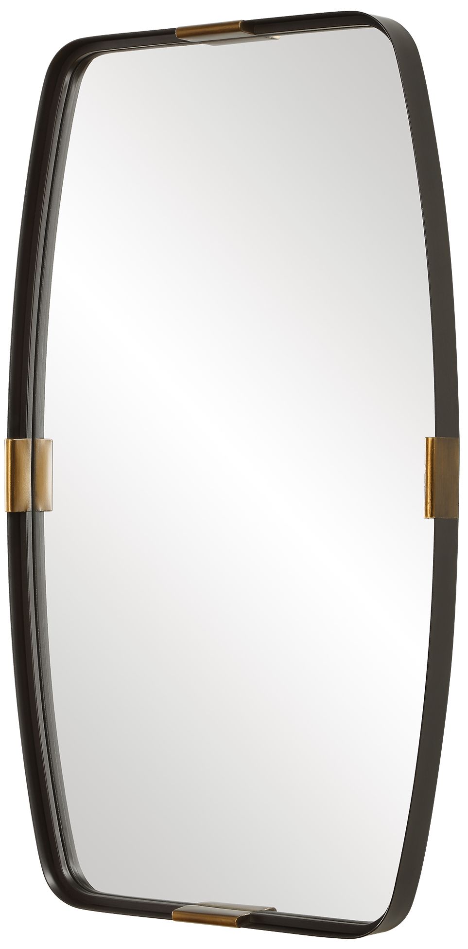 Image 5 Bronze with Gold Tabs 22" x 38" Wall Mirror more views