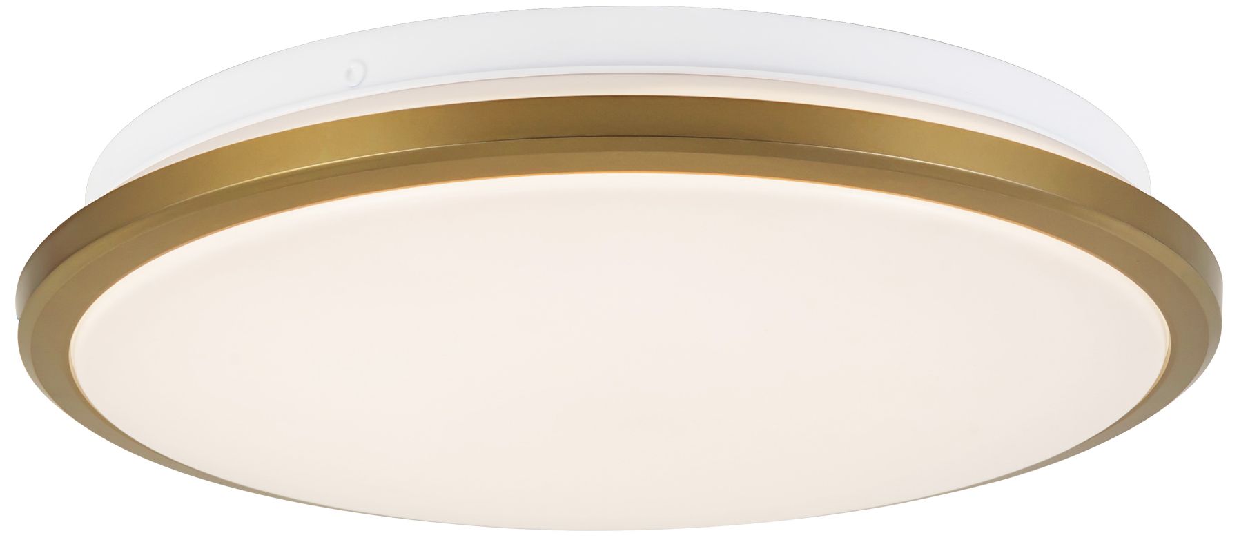 Image 2 Brook 11-in Brushed Gold dimmable LED Flush Mount