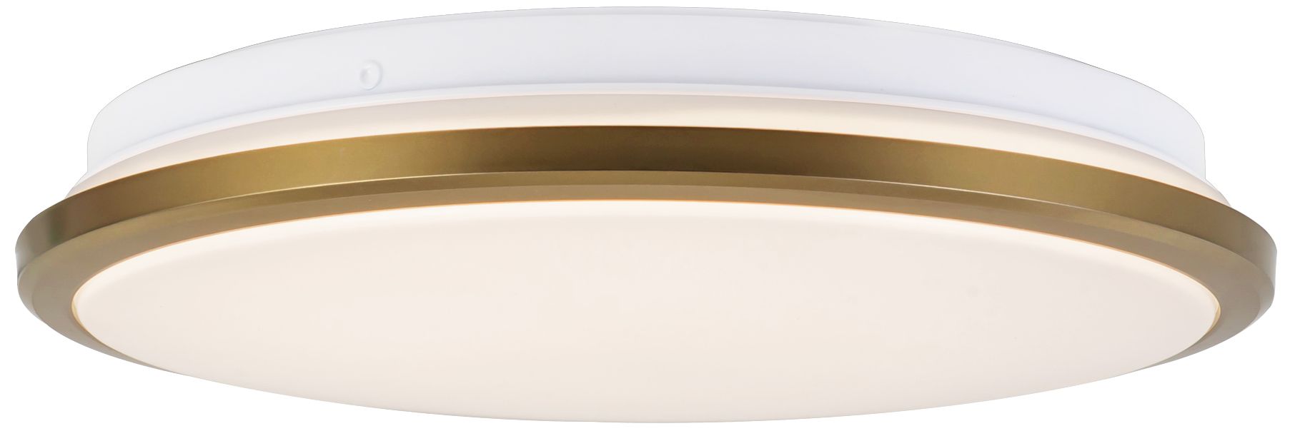 Image 3 Brook 11-in Brushed Gold dimmable LED Flush Mount more views
