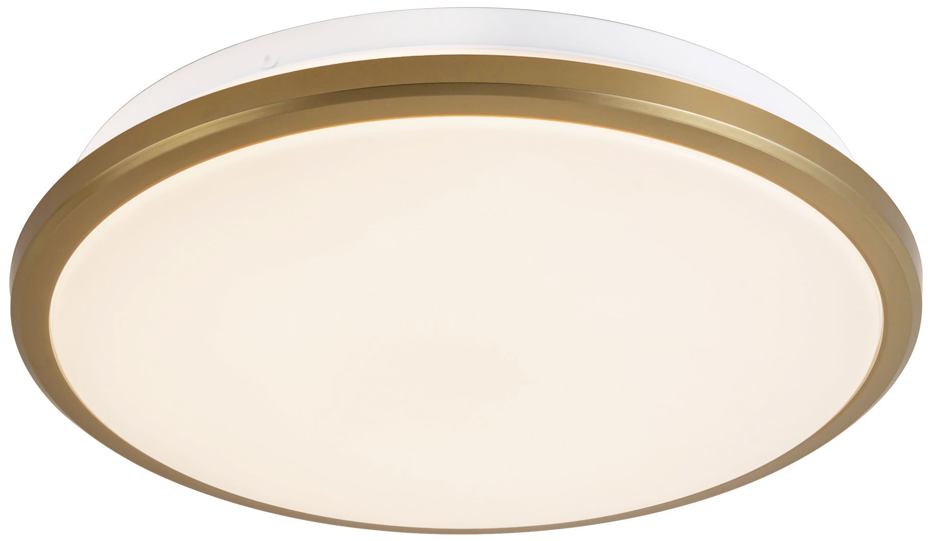 Image 4 Brook 11-in Brushed Gold dimmable LED Flush Mount more views