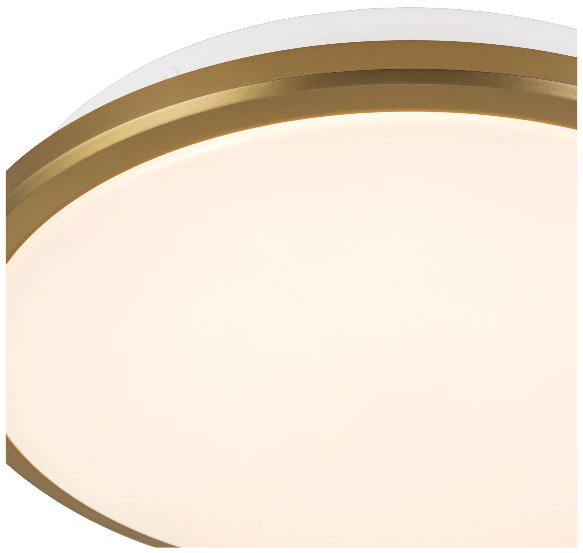 Image 5 Brook 11-in Brushed Gold dimmable LED Flush Mount more views