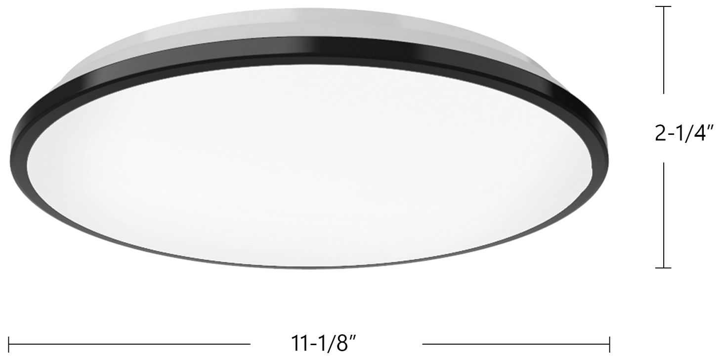 Image 7 Brook 11-in Brushed Gold dimmable LED Flush Mount more views