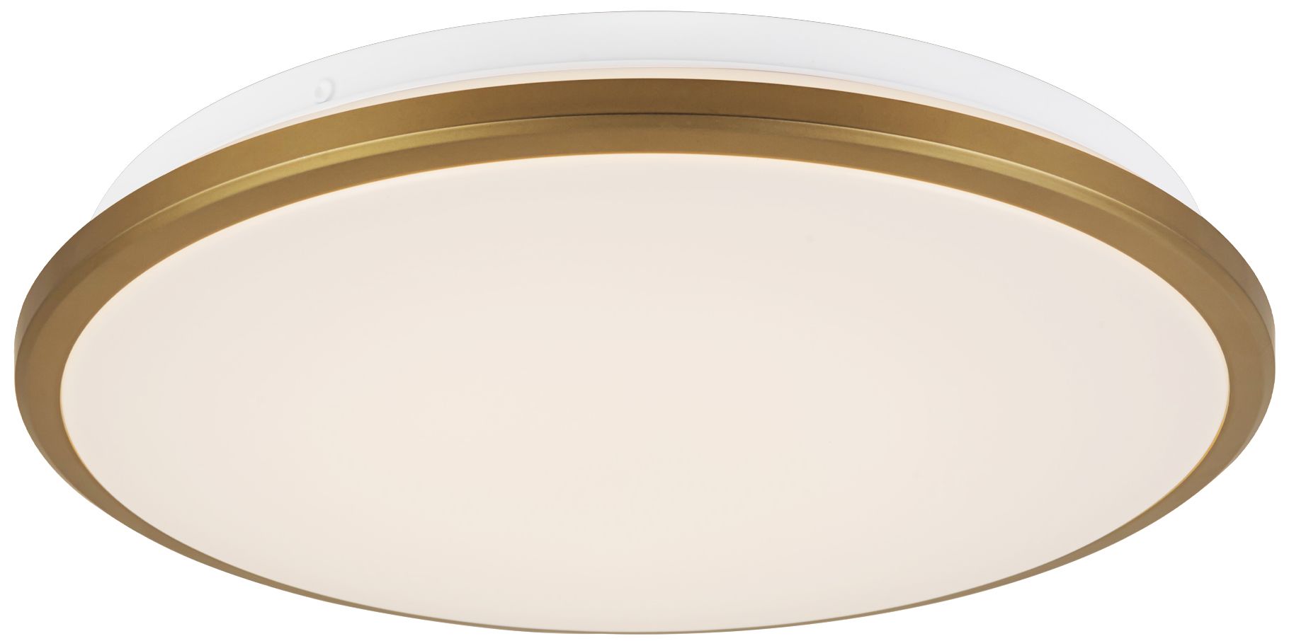 Brook 13-in Brushed Gold dimmable LED Flush Mount