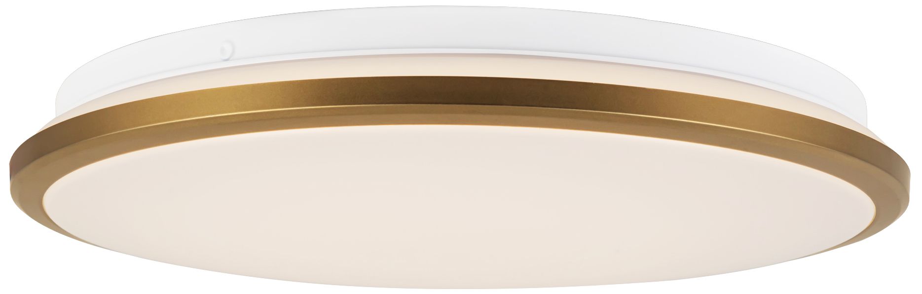 Image 3 Brook 13-in Brushed Gold dimmable LED Flush Mount more views