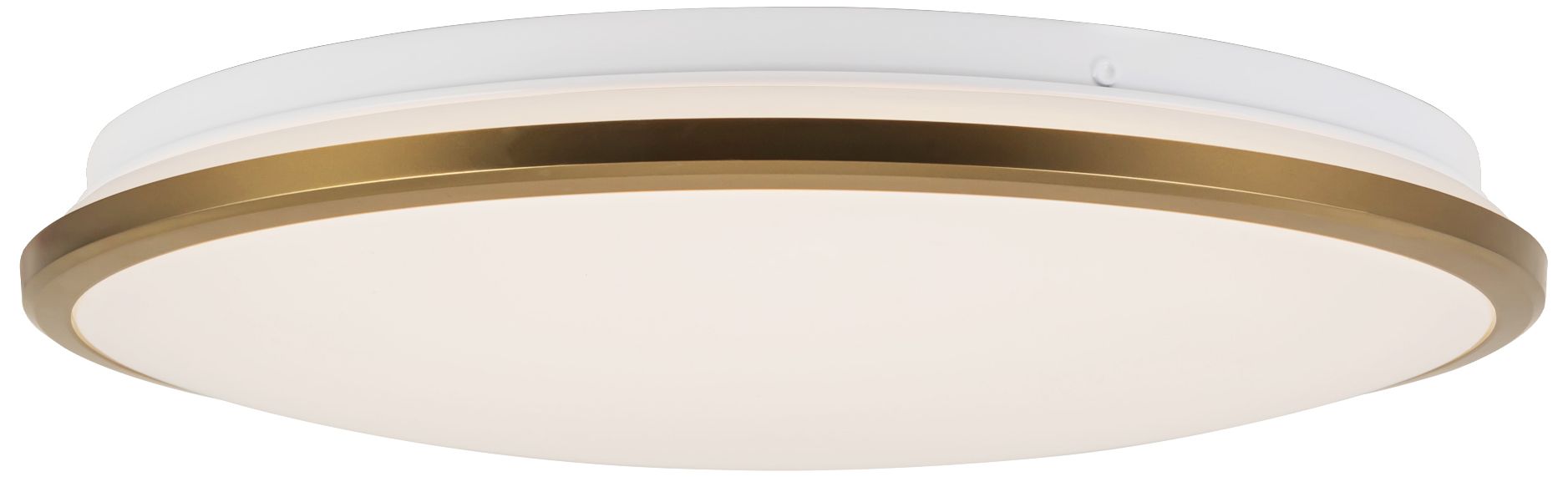 Image 3 Brook 15-in Brushed Gold dimmable LED Flush Mount more views