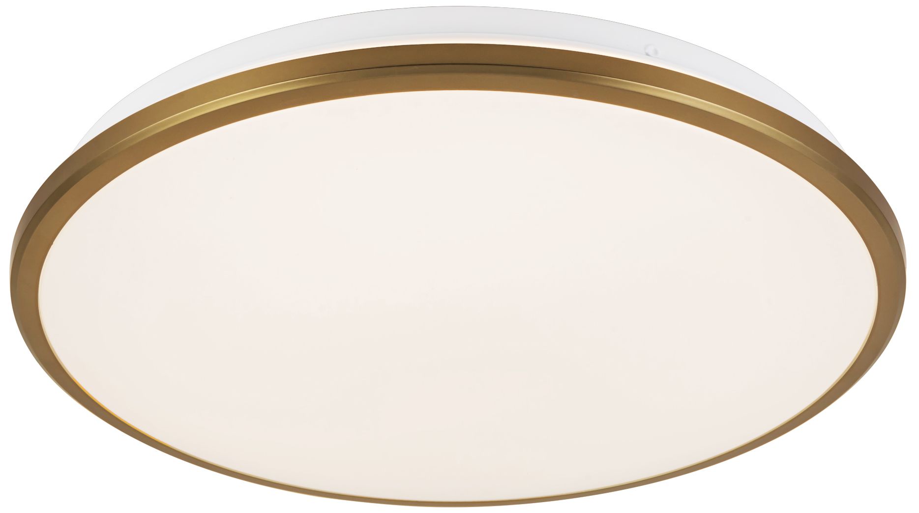 Image 4 Brook 15-in Brushed Gold dimmable LED Flush Mount more views