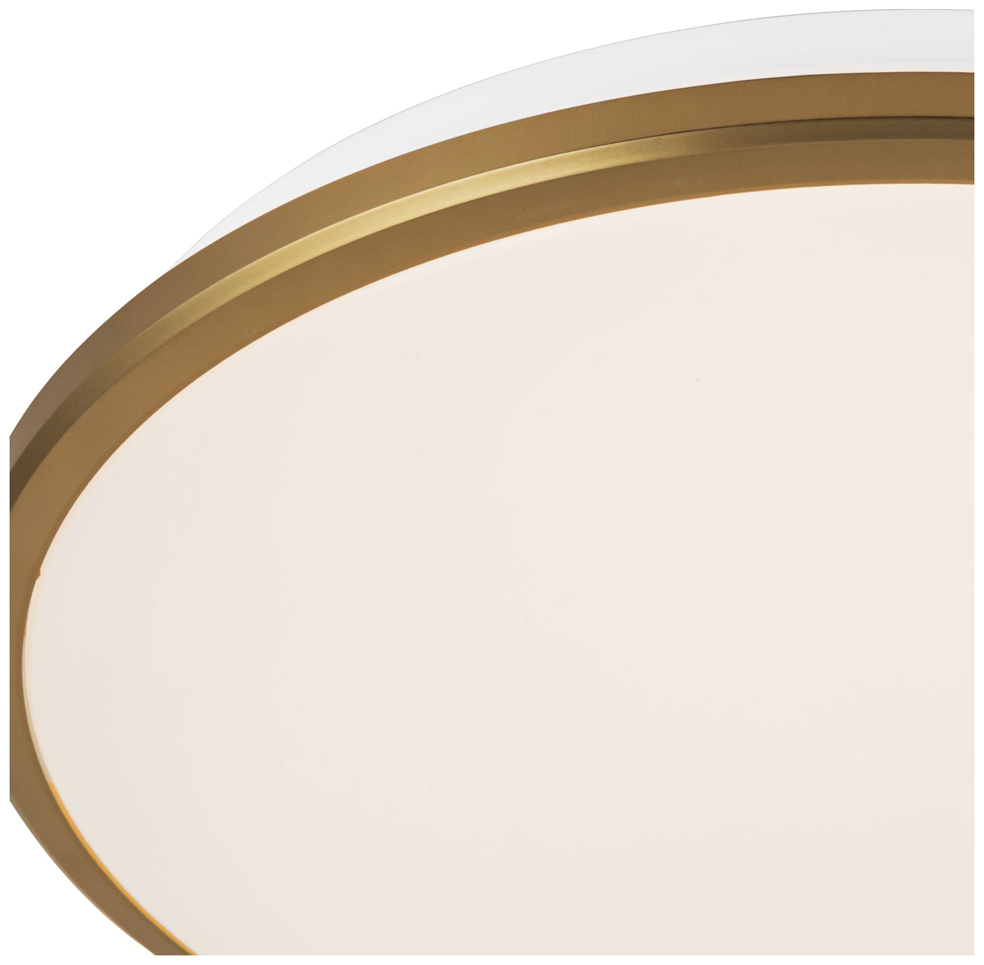 Image 5 Brook 15-in Brushed Gold dimmable LED Flush Mount more views