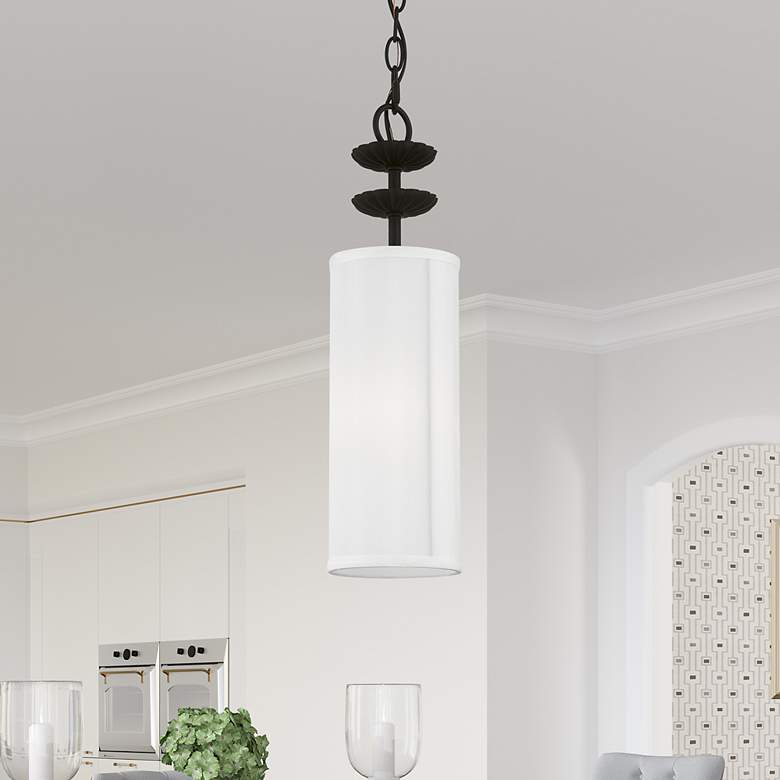 Image 1 Brookdale 1 Light Black Mini Pendant