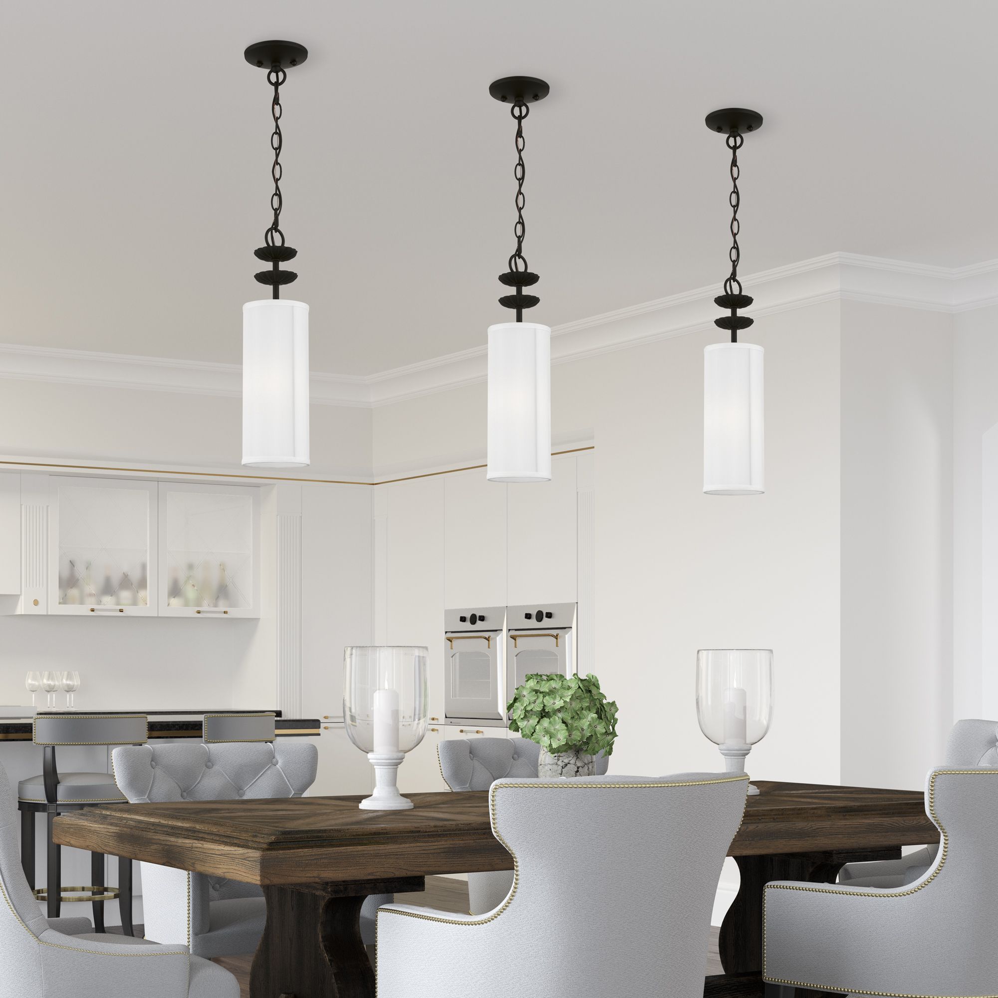 Brookdale 1 Light Black Mini Pendant