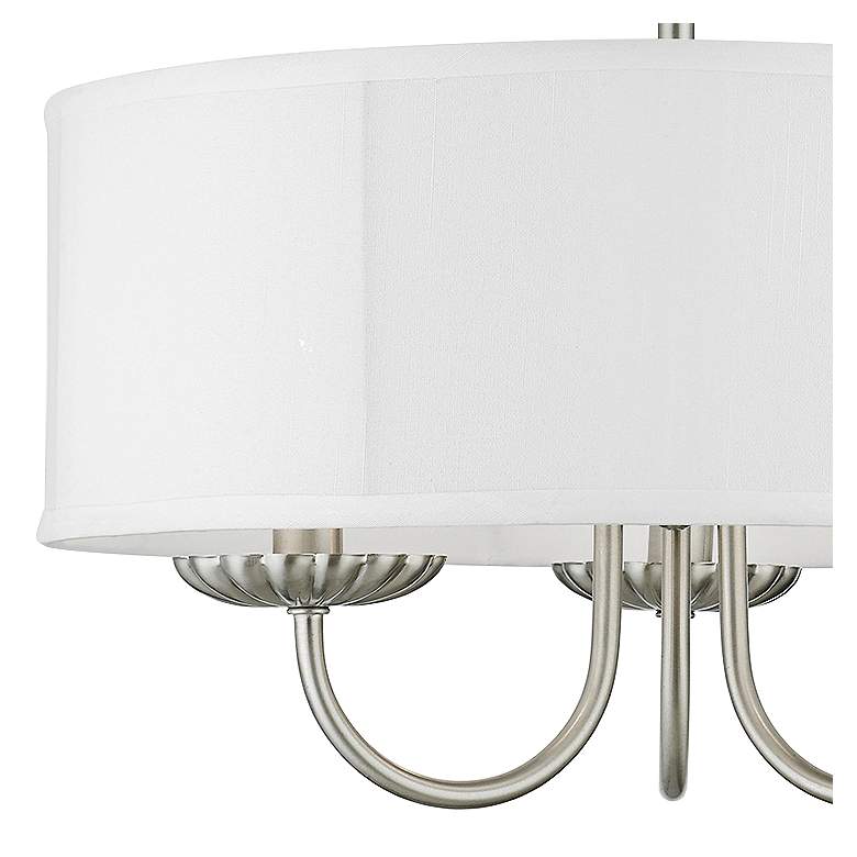 Image 4 Brookdale 16" Wide Brushed Nickel 3-Light Chandelier more views