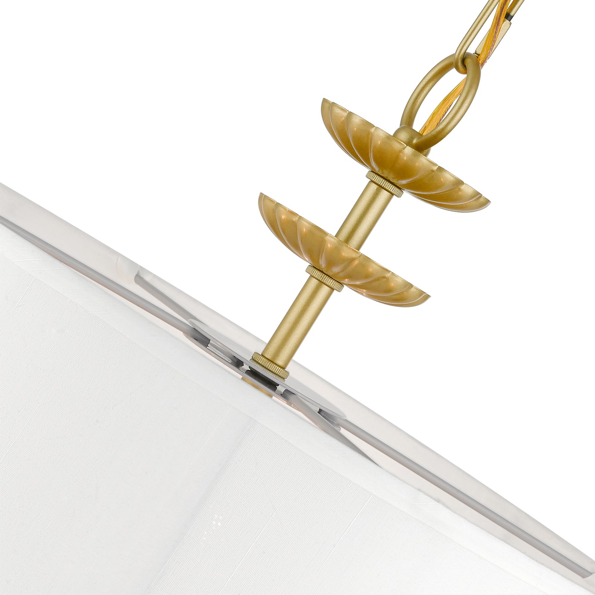 Brookdale 16" Wide Soft Gold 3-Light Chandelier in scene