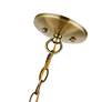 7_Brookdale 16"W Antique Brass 3-Light Drum Shade Chandelier more views