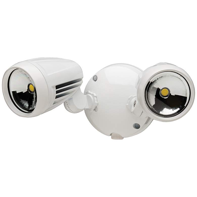 Brookdale 2-Light Dusk to Dawn LED Security Light in White