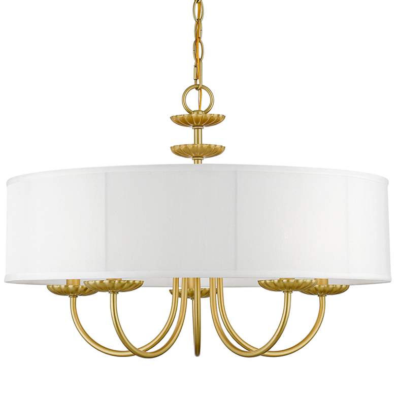 Image 2 Brookdale 23" Wide Soft Gold 5-Light Chandelier