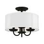 3_Brookdale 3 Light Black Semi-Flush Mount more views