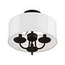 5_Brookdale 3 Light Black Semi-Flush Mount more views