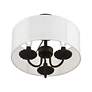 6_Brookdale 3 Light Black Semi-Flush Mount more views