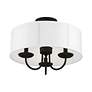4_Brookdale 3 Light Black Semi-Flush Mount more views