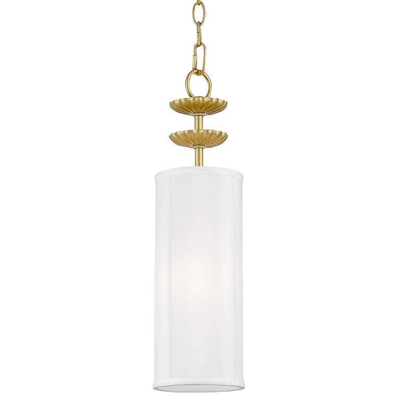 Image 3 Brookdale 5 1/4"W Soft Gold Cylindrical Mini Pendant Light